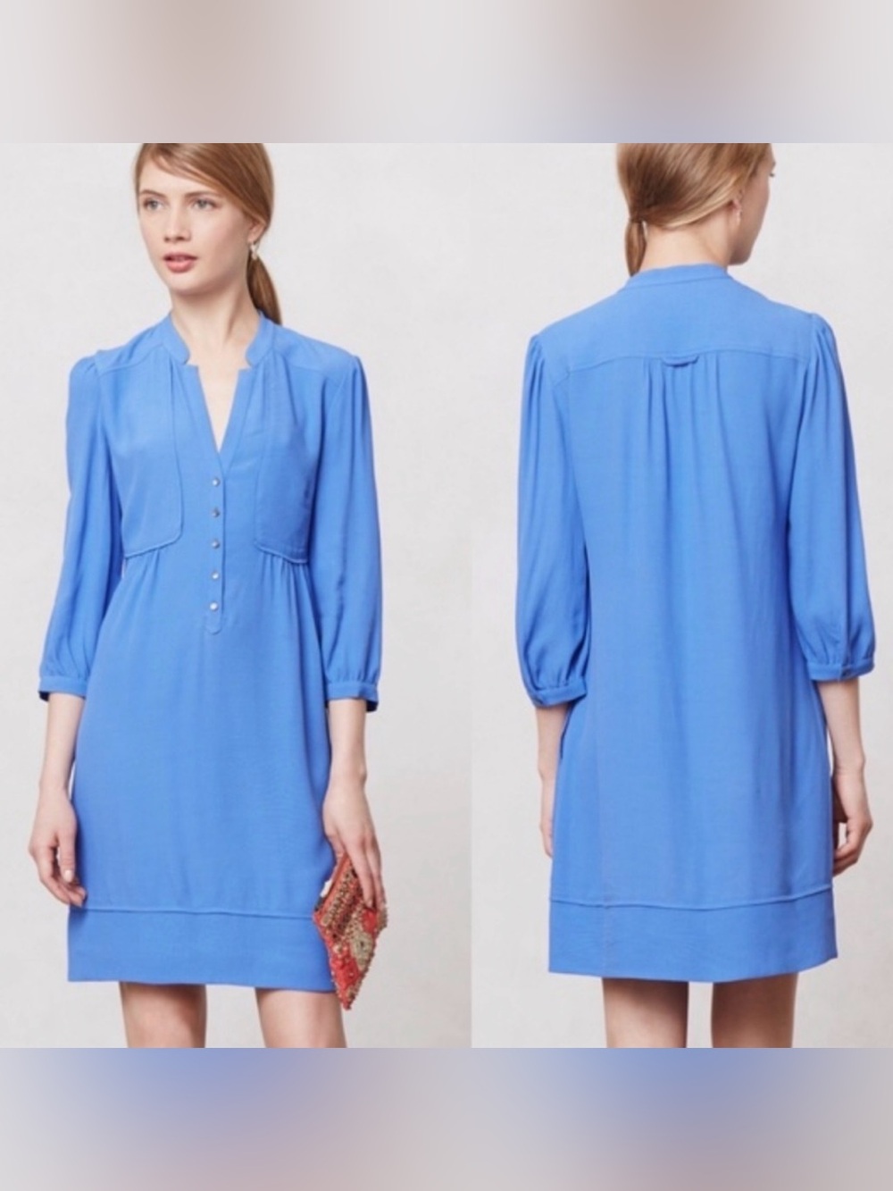 Anthropologie Maeve Royal Blue Dakota dress sz 6 new